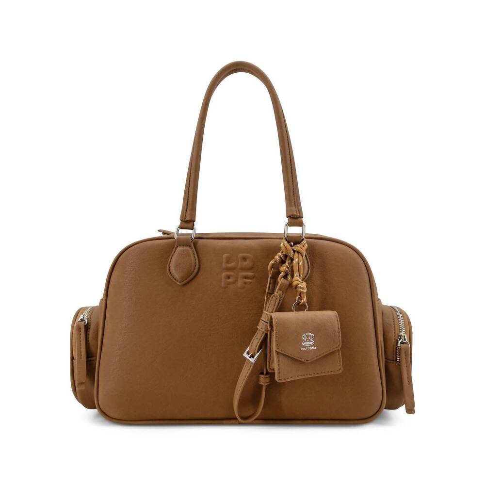 NEW LIKE DREAMS women's check in utility tote bag in brown